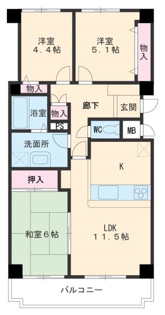 【サクラ東栄レジデンスの間取り】