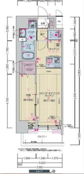 プレサンスTHE高岳の間取り