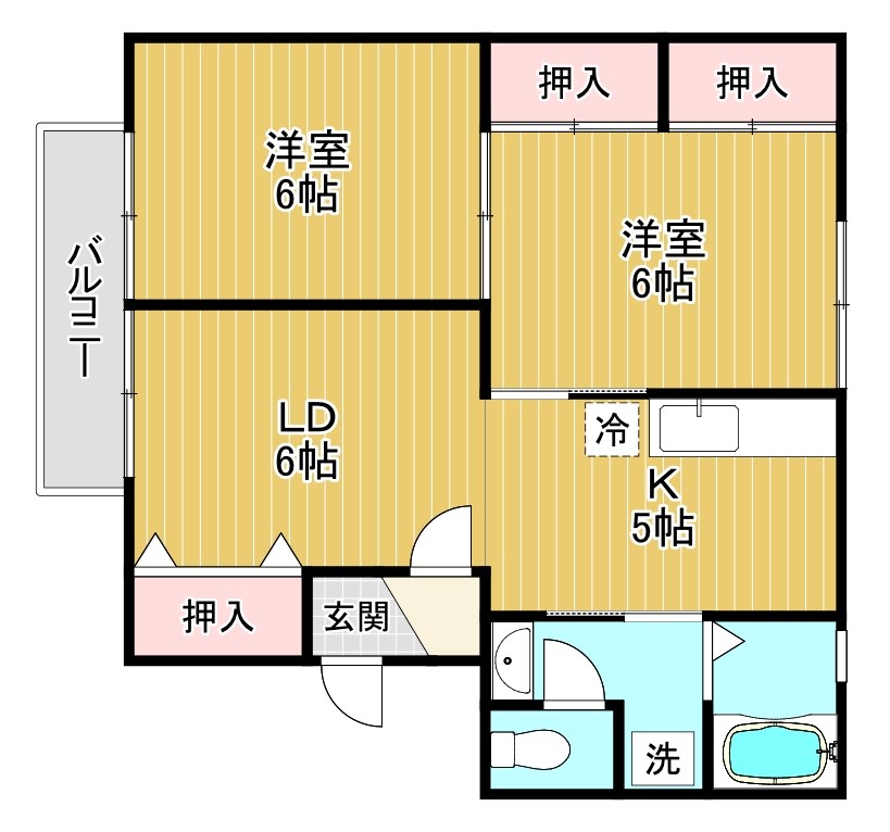 【ファミール林の間取り】