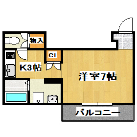 加古郡播磨町宮北のアパートの間取り