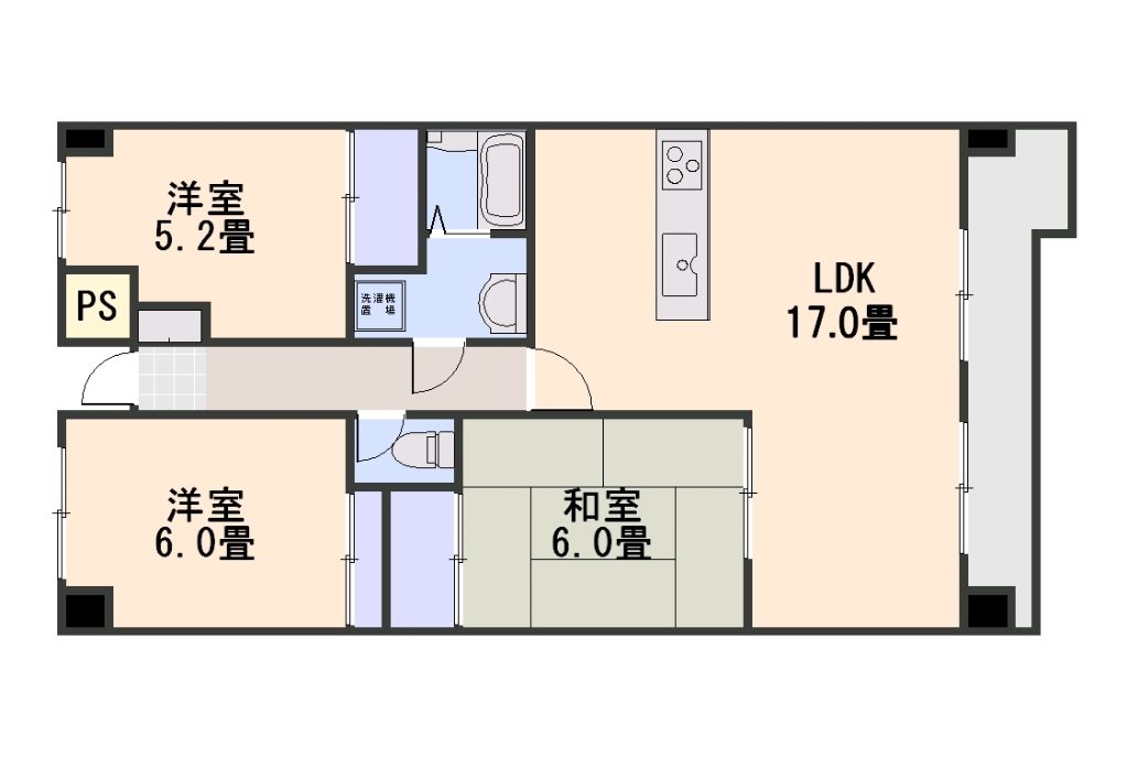 クレセント海老園の間取り