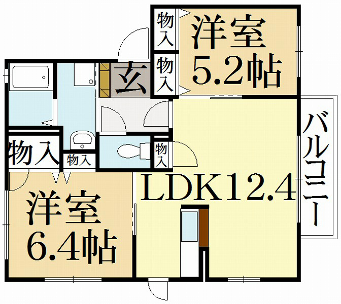 Ciel　Garden　A棟の間取り