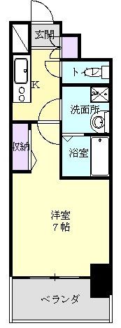 名古屋市西区名駅のマンションの間取り