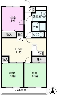 アバンドハイツの間取り