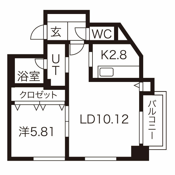 サンク ドゥの間取り