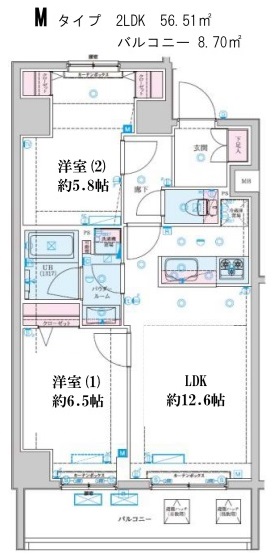 ジェノヴィア新子安の間取り