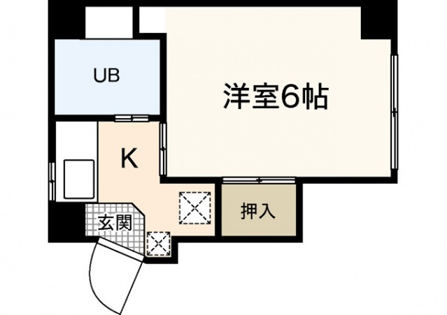 広島市中区河原町のマンションの間取り