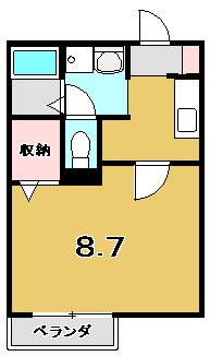 レヴールメゾン紫竹の間取り