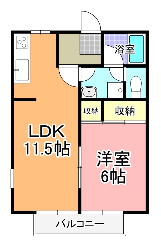 第一パークハイツ　Ａ棟の間取り