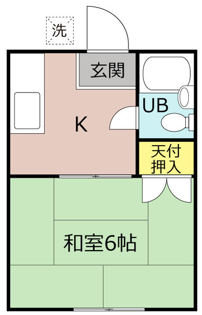 龍ケ崎市出し山町のアパートの間取り