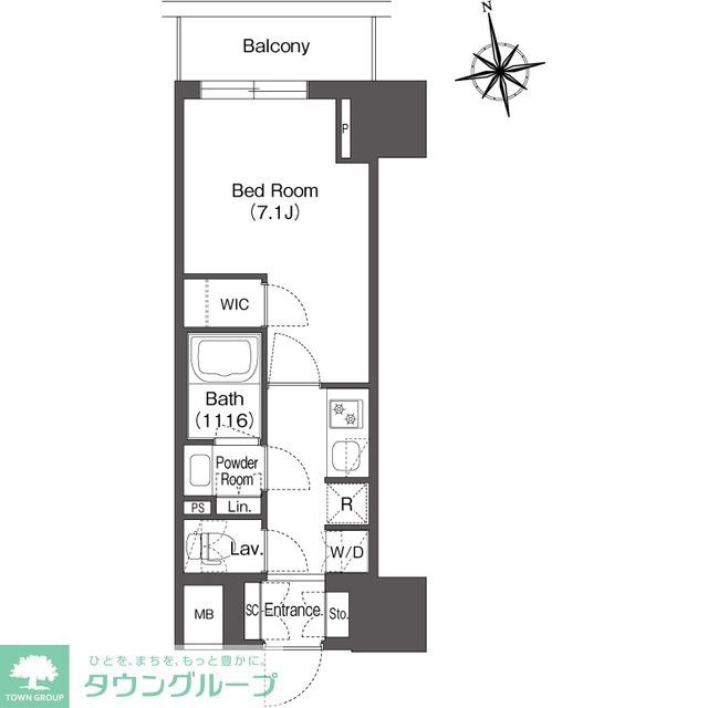 コンフォリア東上野の間取り