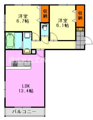 コンフォール古市場 ANNEXの間取り