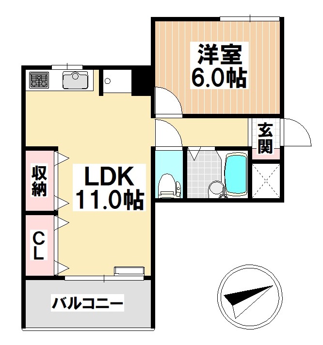 ピアネーズ桜の間取り