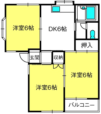 シャンボール吉野Iの間取り