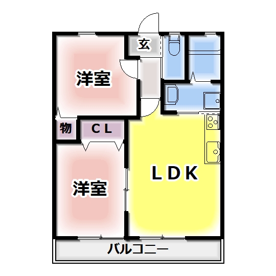 エスポワールIIＣ棟の間取り