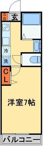 船橋市西船のアパートの間取り