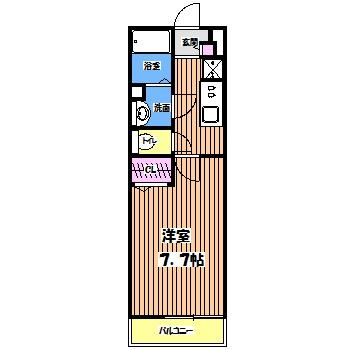 【国分寺市西町のアパートの間取り】