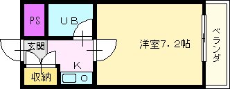 堺市北区中百舌鳥町のマンションの間取り