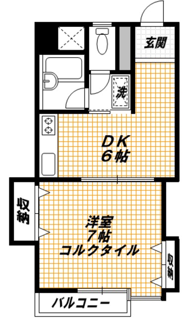 品川区戸越のマンションの間取り