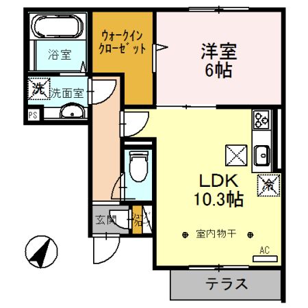 コート・シャルマンＫの間取り