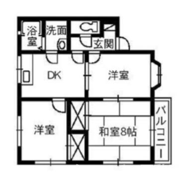 綾歌郡宇多津町浜六番丁のアパートの間取り