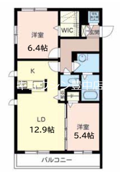 メゾンドソレイユ緑地の間取り