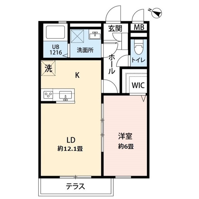 【横浜市泉区和泉町のアパートの間取り】