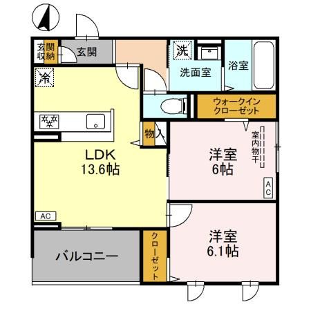 大阪市西成区千本北のアパートの間取り