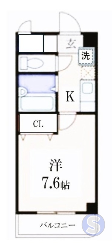 京都市伏見区深草直違橋３丁目のマンションの間取り