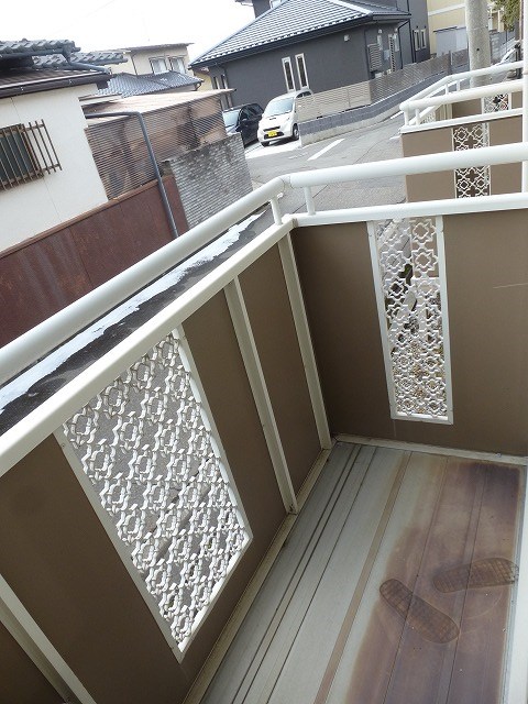 バルコニー　写真は別号室です。