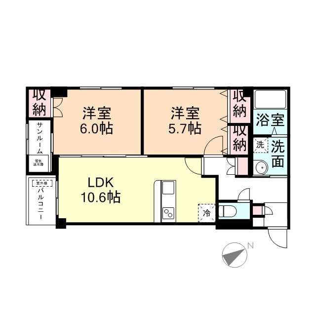 プリズムとなみ中神町の間取り