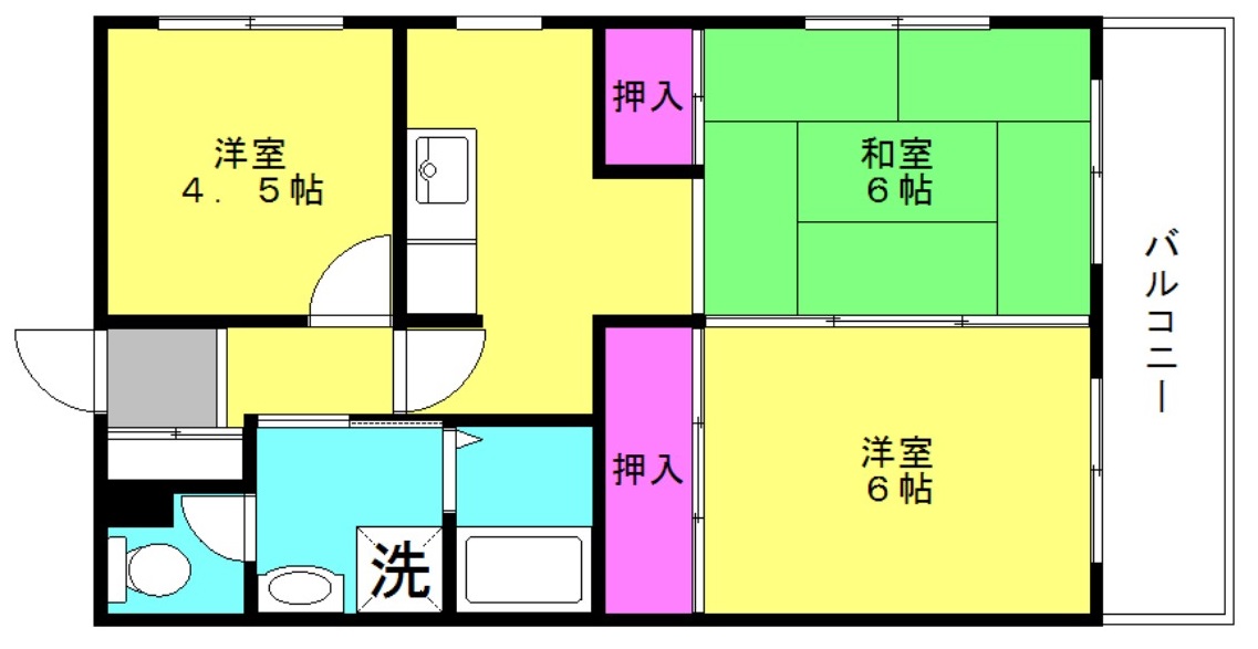 フローリッシュ二見の間取り