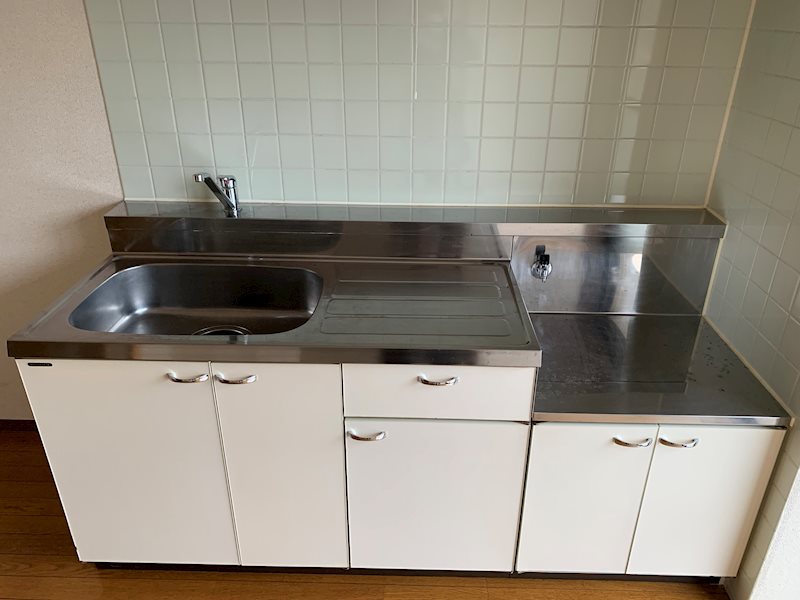 キッチン　ガスコンロ設置可でお料理らくら