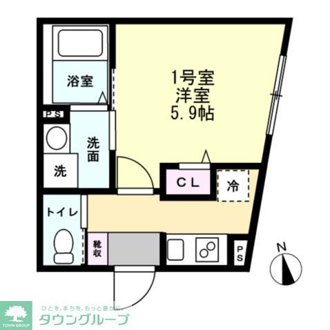 伊勢町アパートの間取り写真