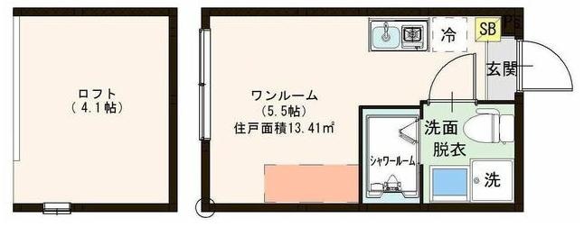 西武新宿線 上石神井駅 徒歩9分 2階建 築7年の間取り写真