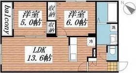 ＪＲ千歳線 恵み野駅 徒歩2分 5階建 築9年の間取り写真