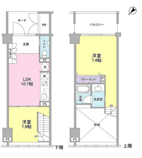 東京メトロ日比谷線 東銀座駅 徒歩5分 12階建 築17年の間取り写真