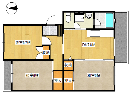 第５真屋ビルの間取り