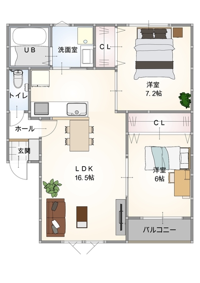 カテリーナ山口大歳の間取り