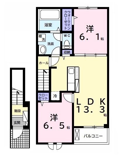 メゾン　アールエスピーの間取り