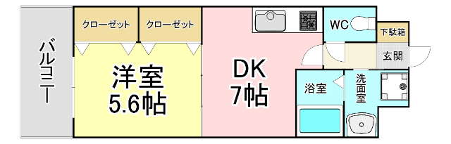 北九州市小倉南区守恒本町のマンションの間取り