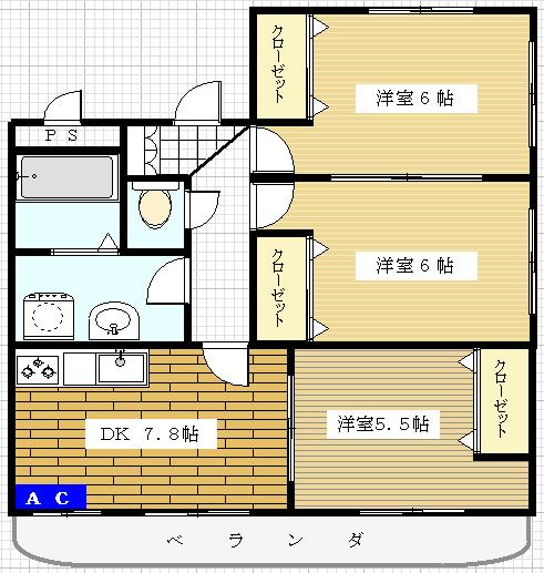 マンションTNKの間取り