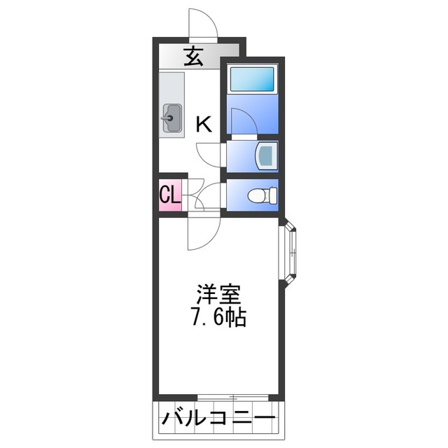 エタニティコートI番館の間取り