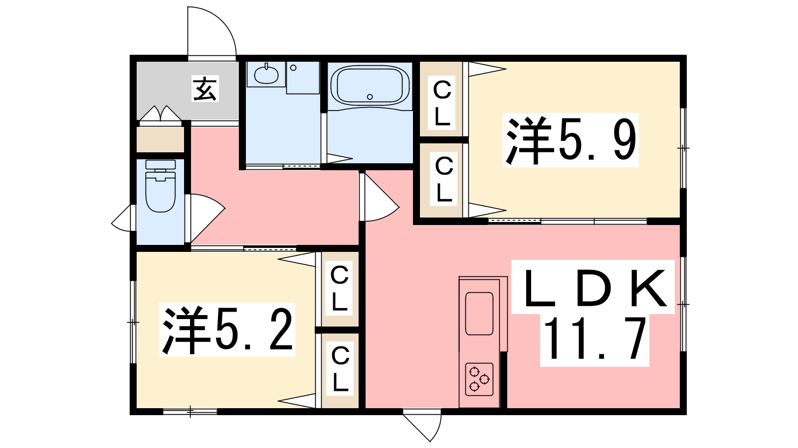 ポラリス城西IIの間取り