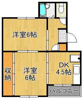 北九州市門司区上二十町のマンションの間取り