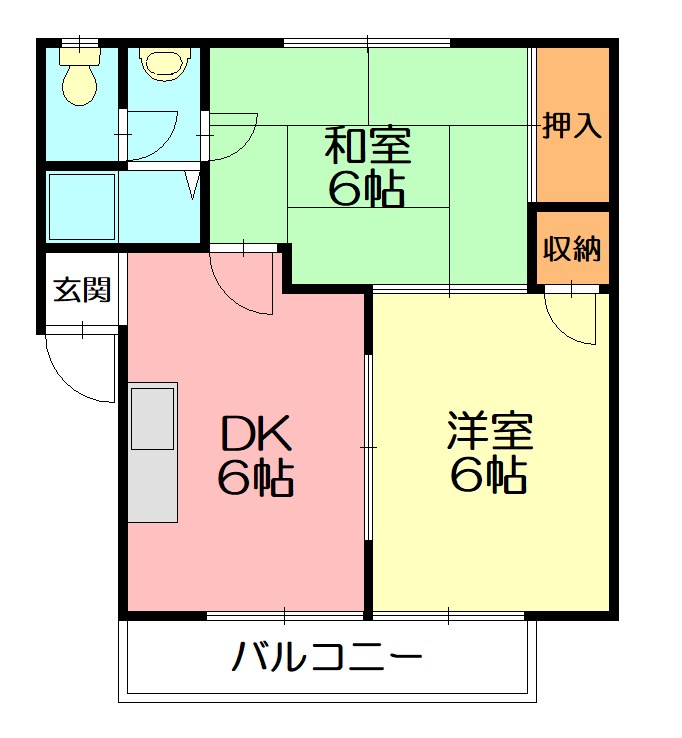 高木コーポの間取り