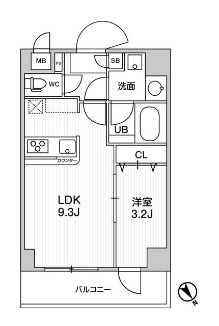 墨田区東向島のマンションの間取り