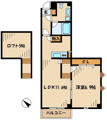 多摩市永山のマンションの間取り