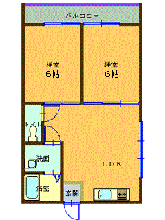 クレスト青田の間取り