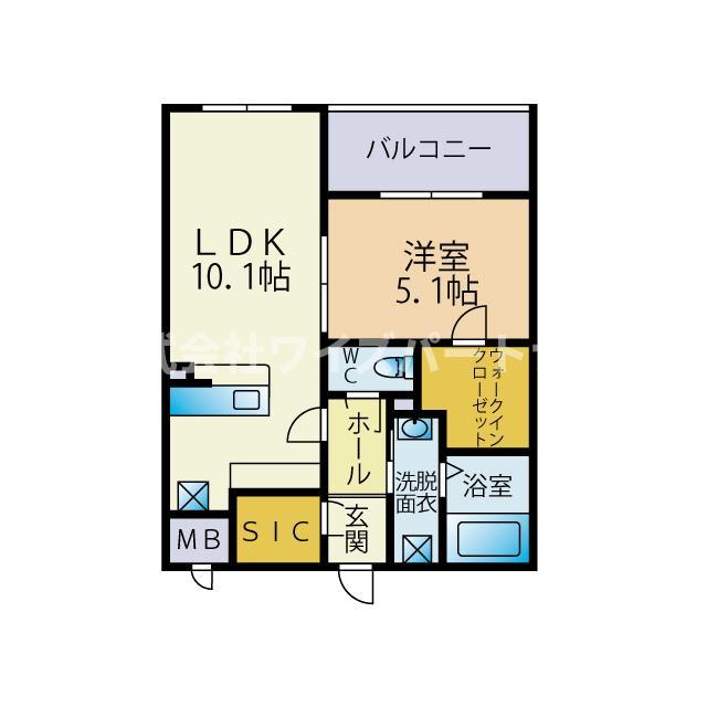 福岡市南区井尻のマンションの間取り